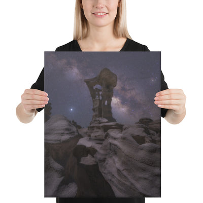 Alien Throne Night Canvas