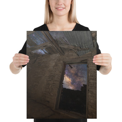 Terlingua Ruins Night Canvas