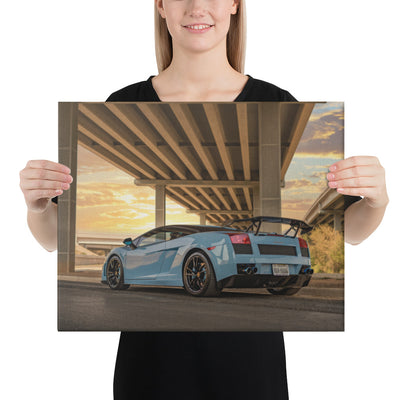 Lamborghini Gallardo Sunset Canvas