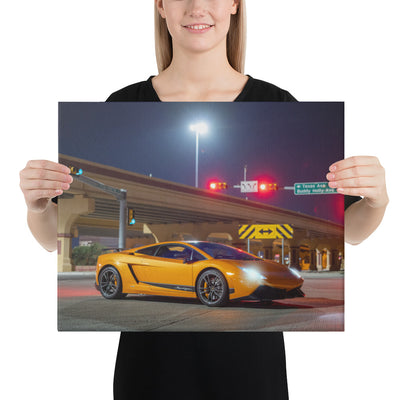 Lamborghini Gallardo Night Canvas