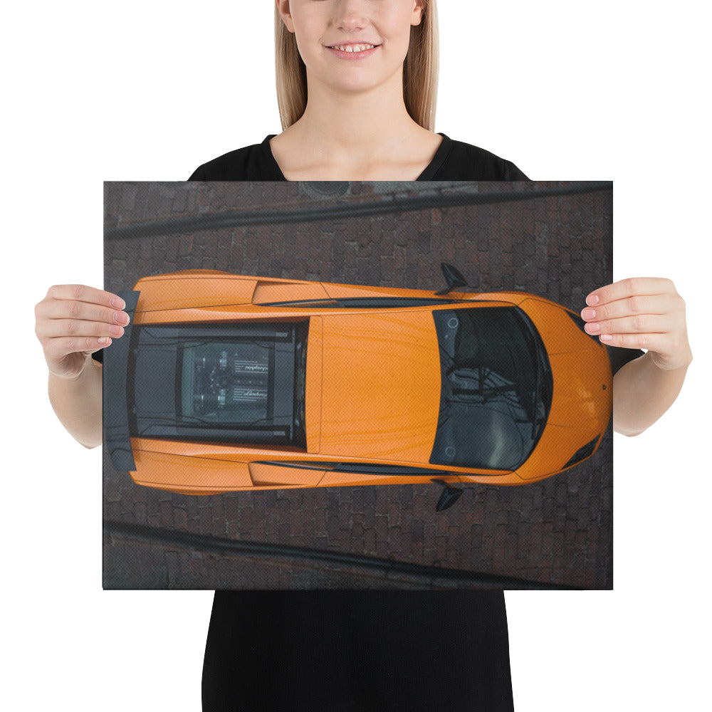 Lamborghini Gallardo Aerial Canvas
