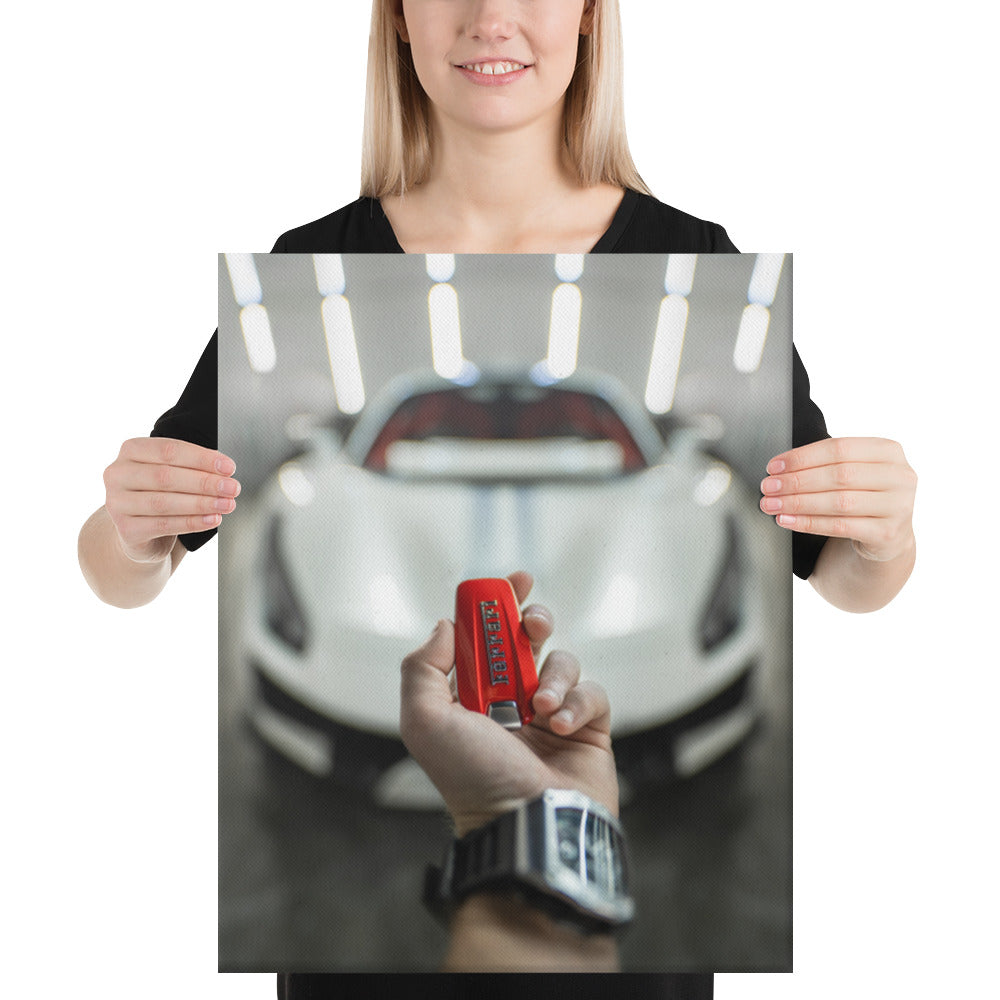 Ferrari 488 Pista Key Canvas
