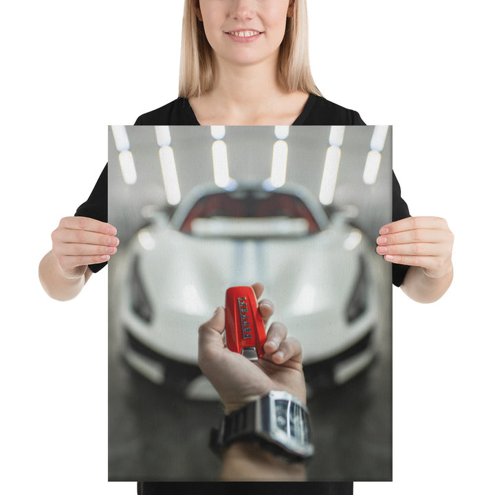 Ferrari 488 Pista Key Canvas