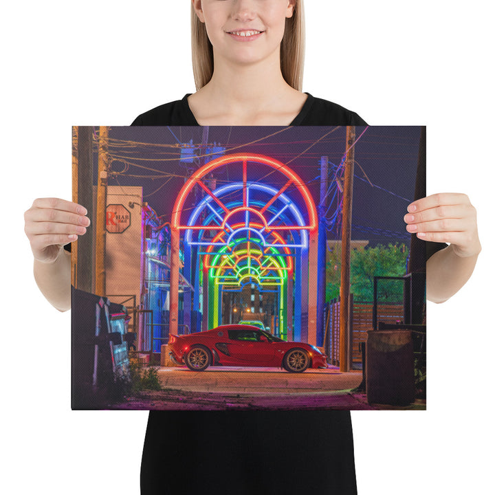 Lotus Elise Night Canvas