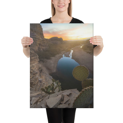 Big Bend Creek Sunset Canvas