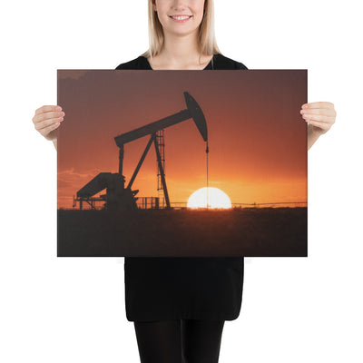 West Texas Pump Jack Canvas