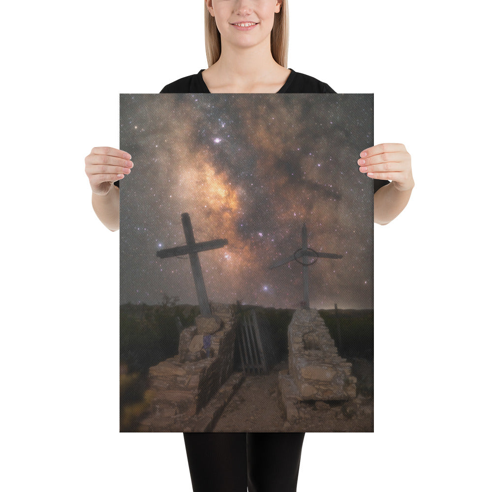 Terlingua Cemetery Milky Way Canvas