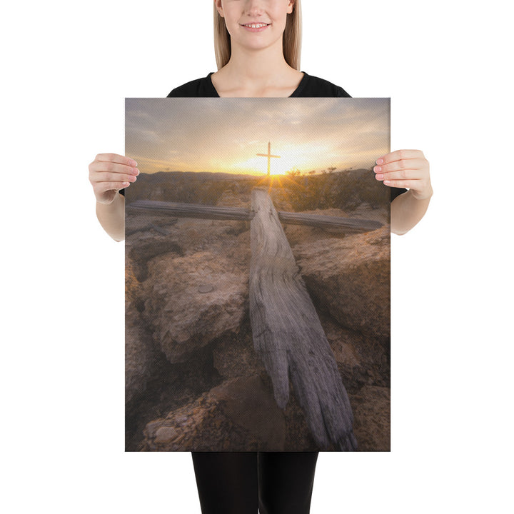 Terlingua Cemetery Sunset Canvas