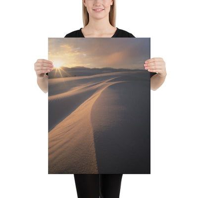 White Sands Sunset Canvas