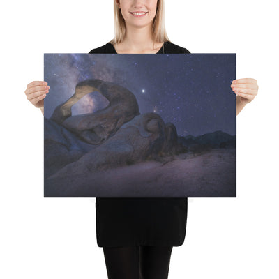 Mobius Arch Night Canvas