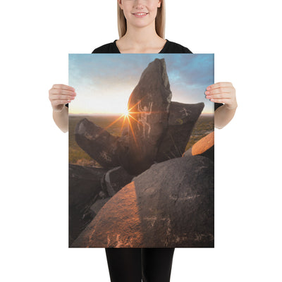 Petroglyphs Sunset Canvas