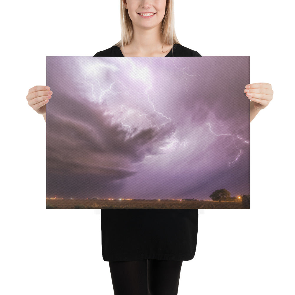 West Texas Lightning Canvas