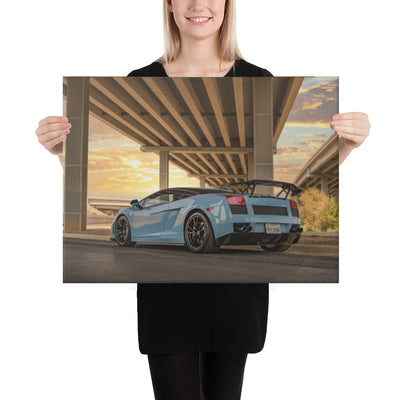 Lamborghini Gallardo Sunset Canvas