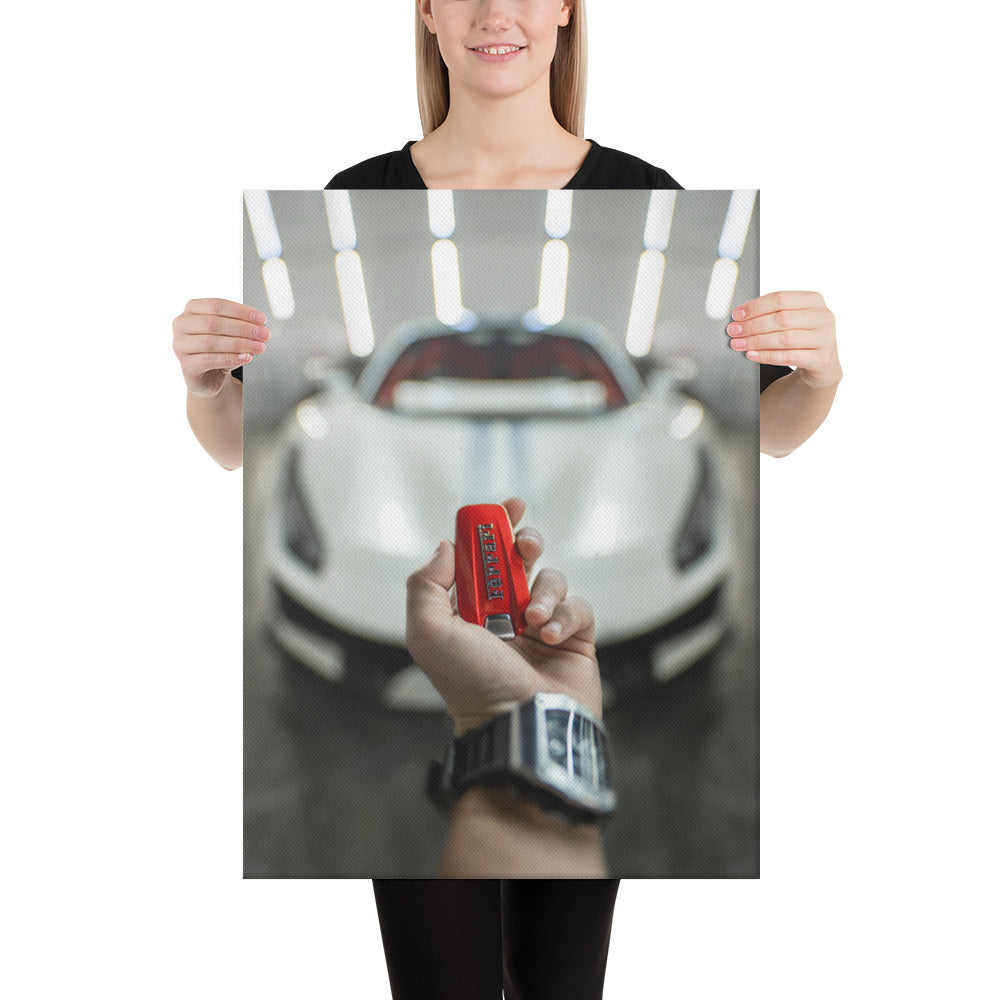 Ferrari 488 Pista Key Canvas