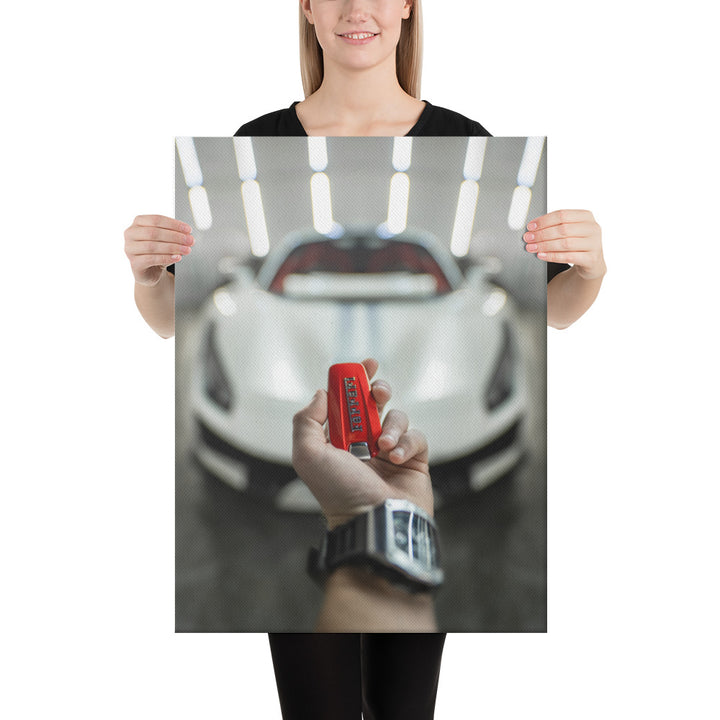Ferrari 488 Pista Key Canvas