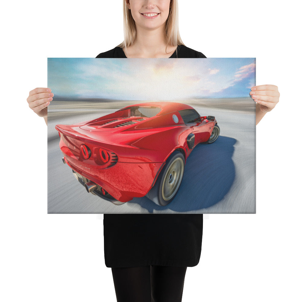 Lotus Elise Sunset Canvas