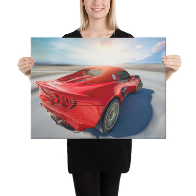 Lotus Elise Sunset Canvas