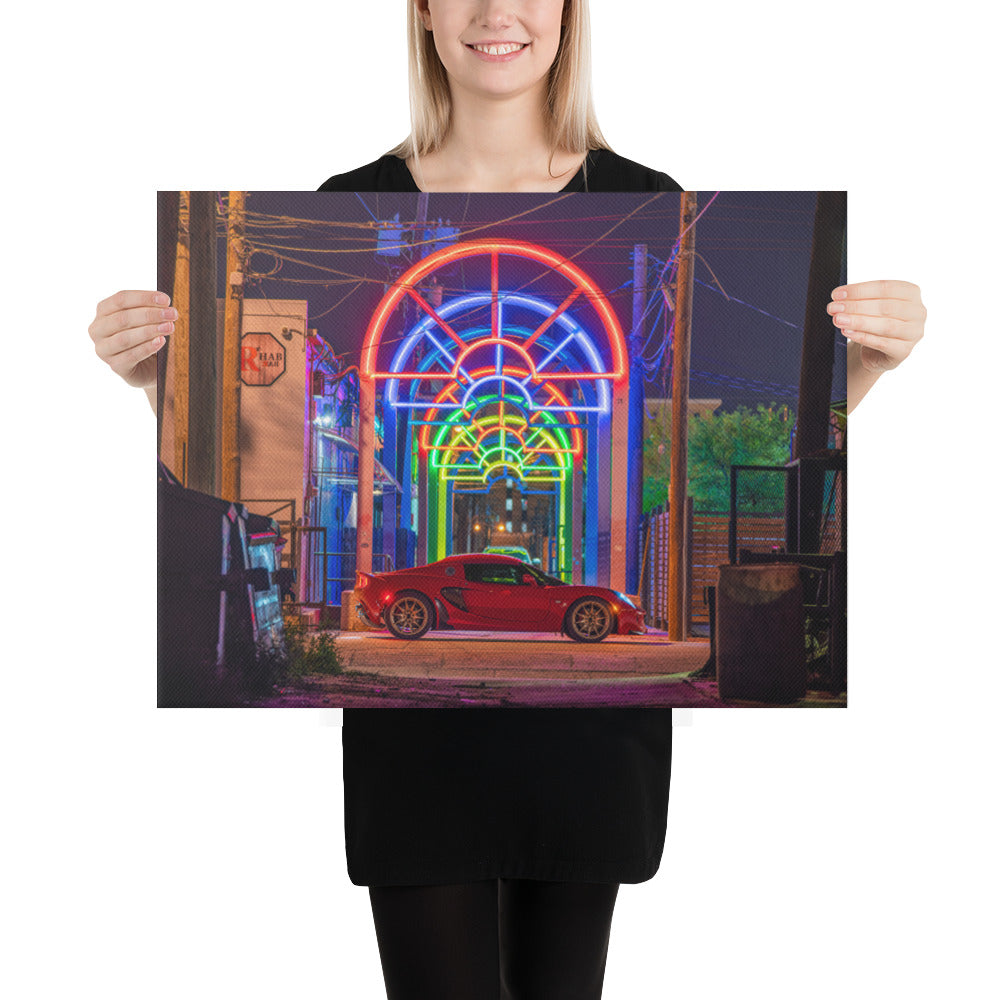 Lotus Elise Night Canvas