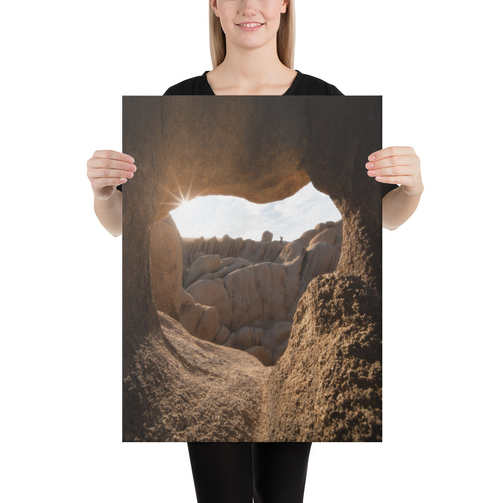 Joshua Tree Heart Cave Canvas