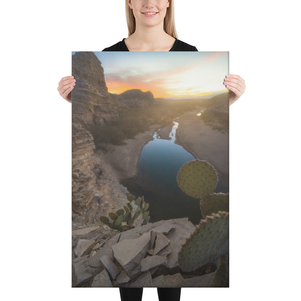 Big Bend Creek Sunset Canvas