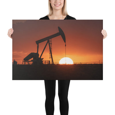 West Texas Pump Jack Canvas
