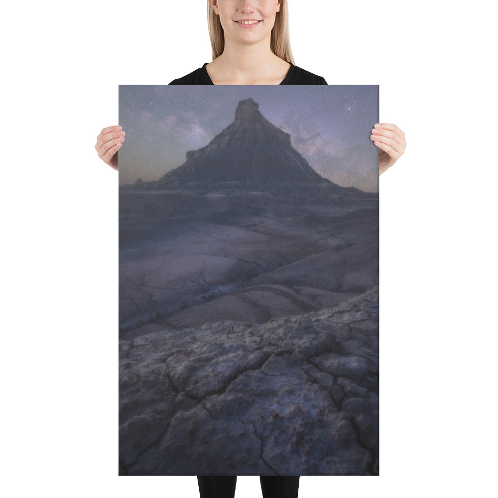 Factory Butte Night Canvas