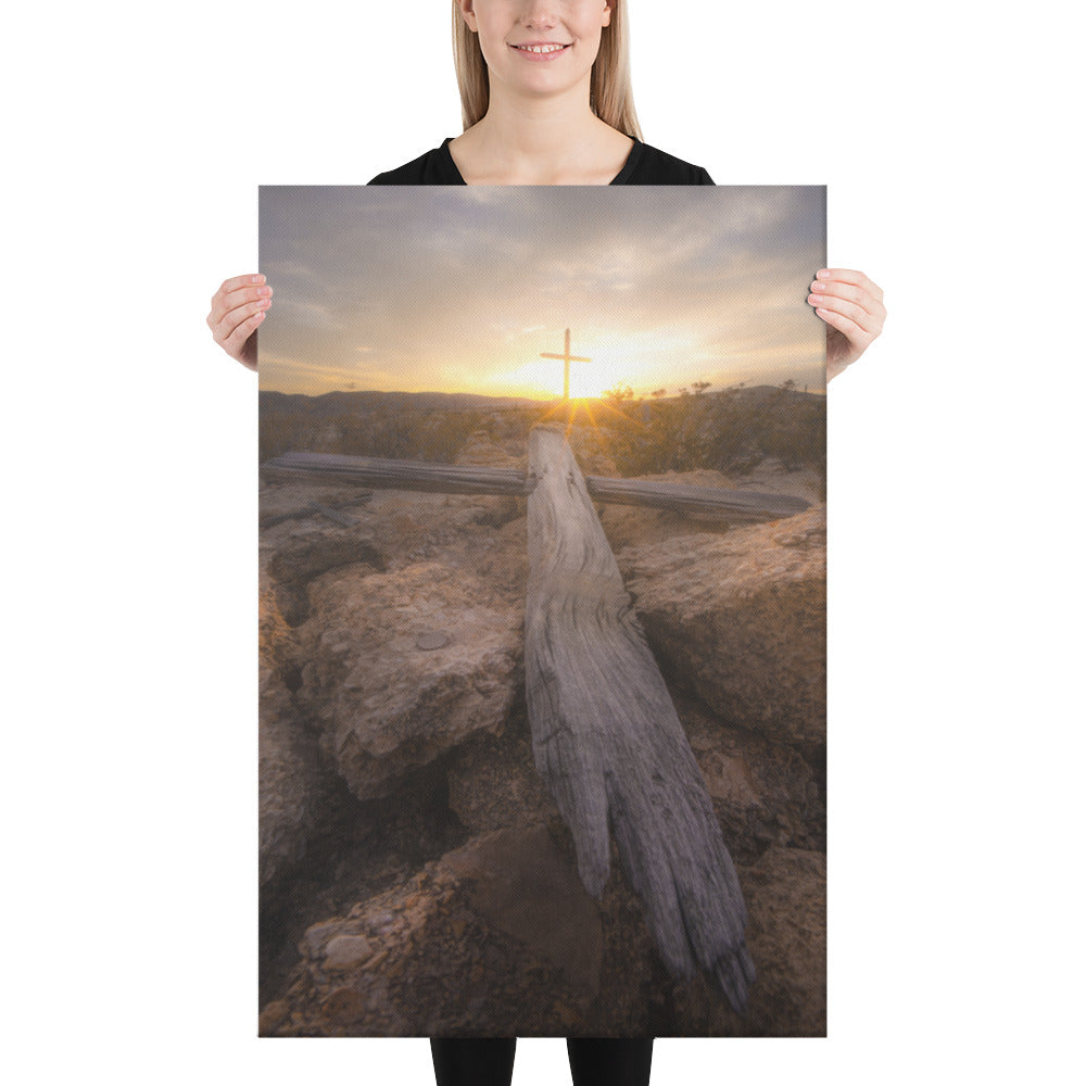 Terlingua Cemetery Sunset Canvas