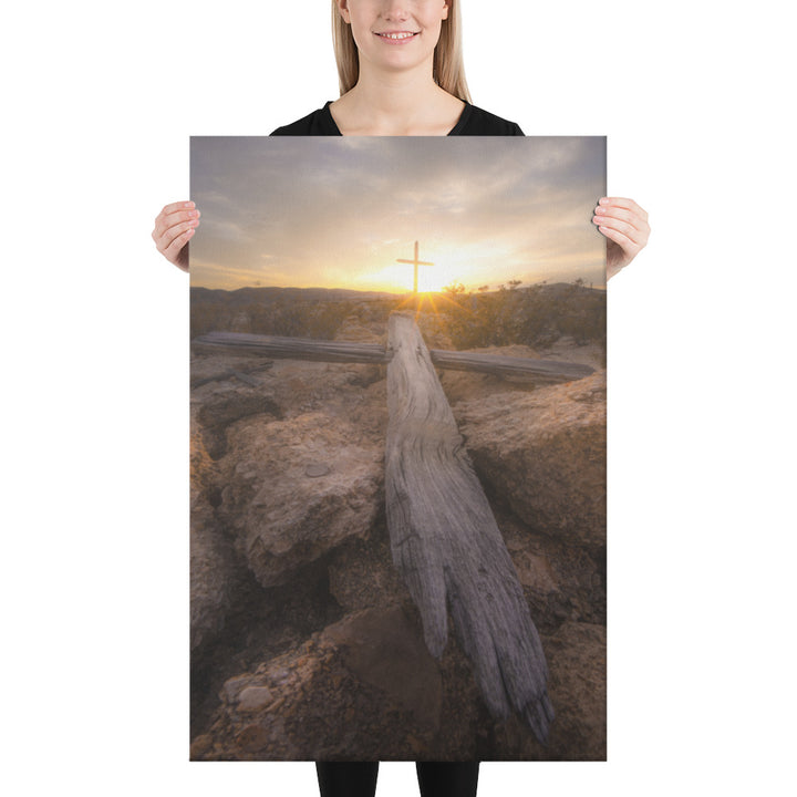 Terlingua Cemetery Sunset Canvas
