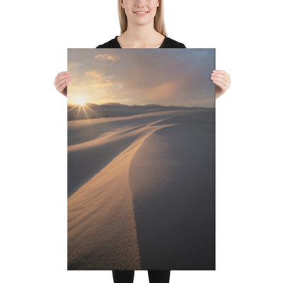 White Sands Sunset Canvas