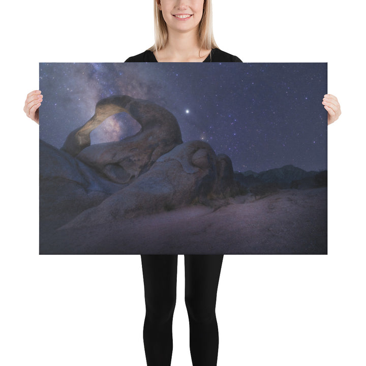 Mobius Arch Night Canvas