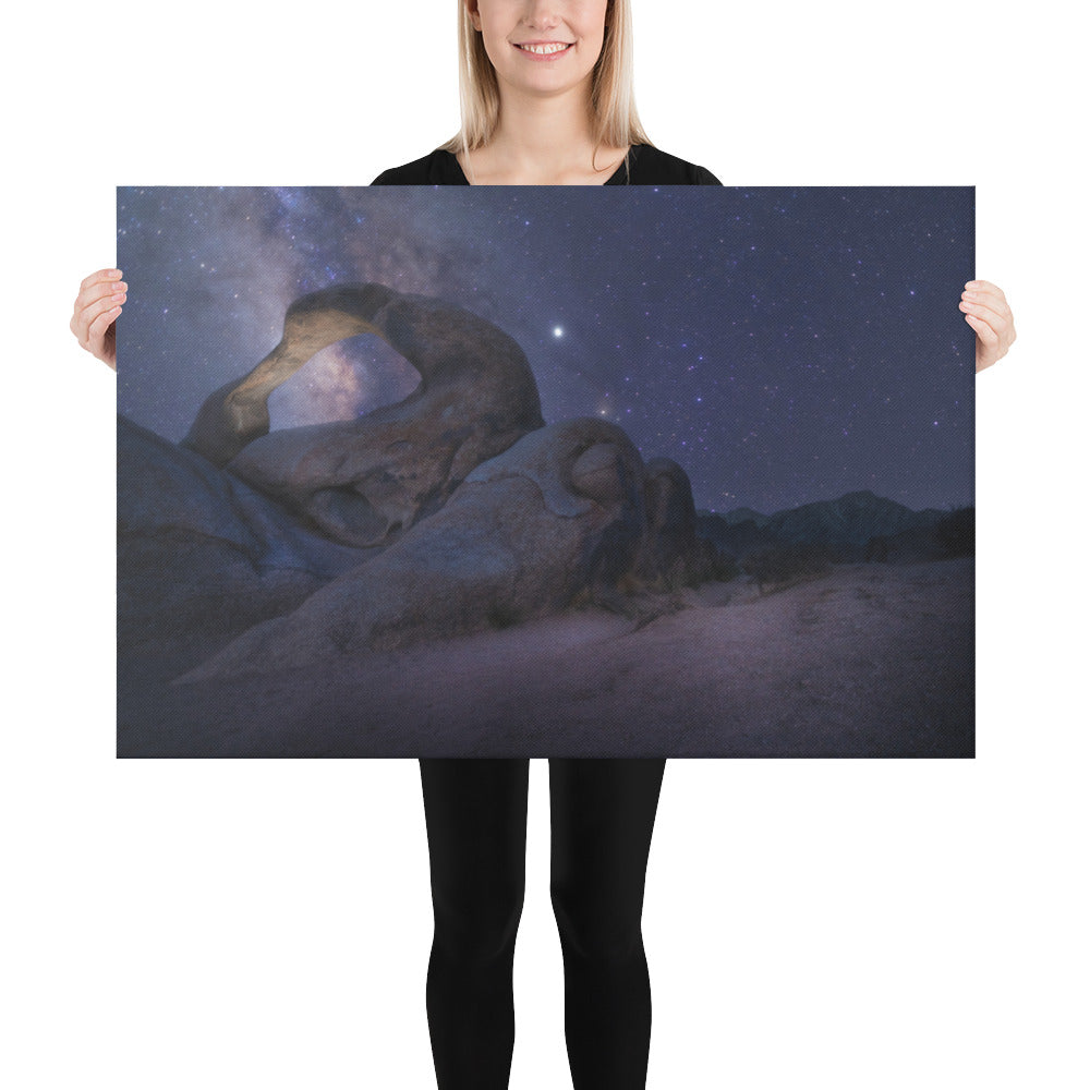 Mobius Arch Night Canvas