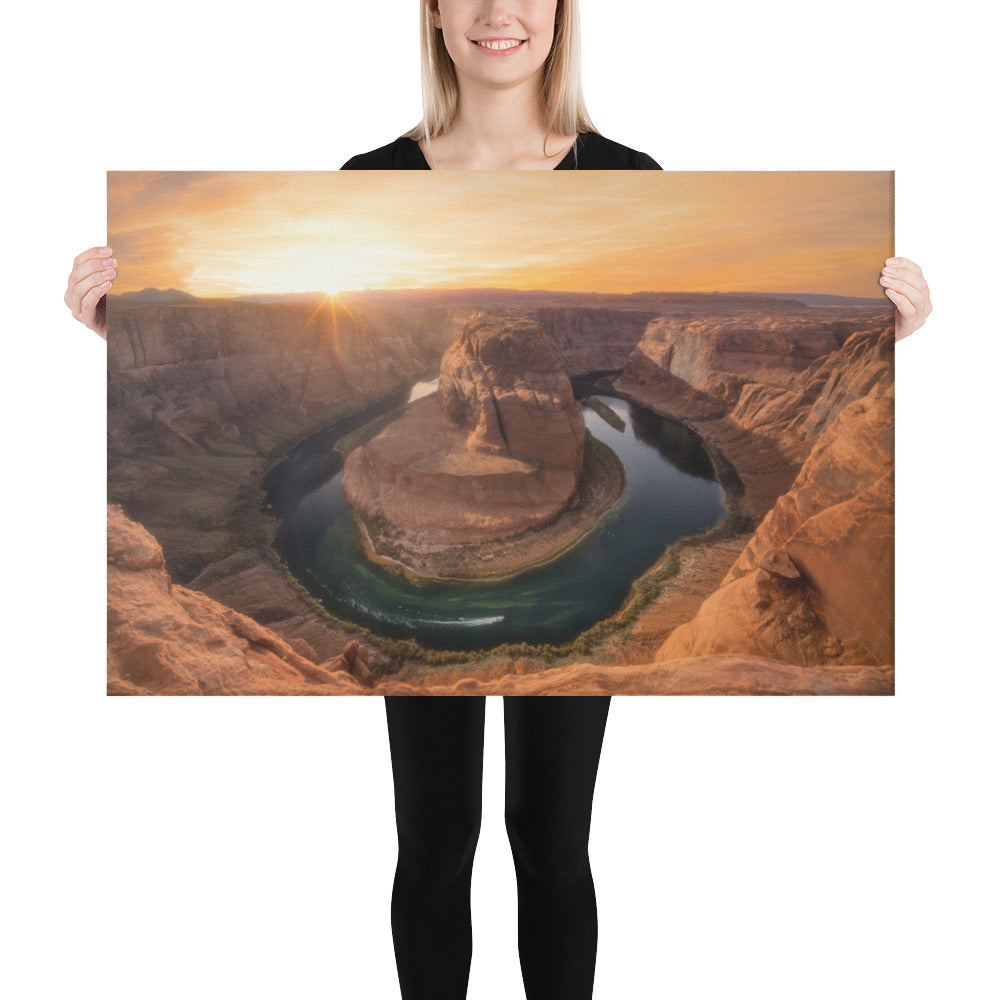 Horseshoe Bend Sunset Canvas