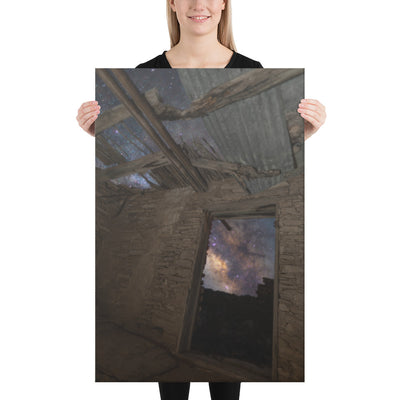 Terlingua Ruins Night Canvas