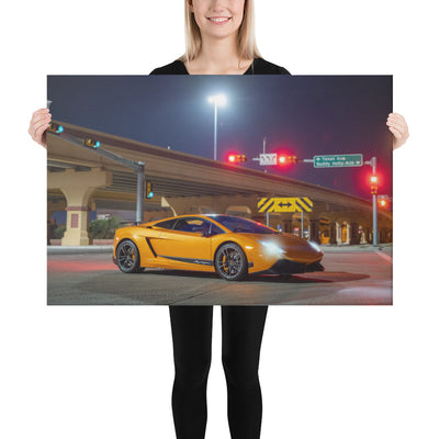 Lamborghini Gallardo Night Canvas