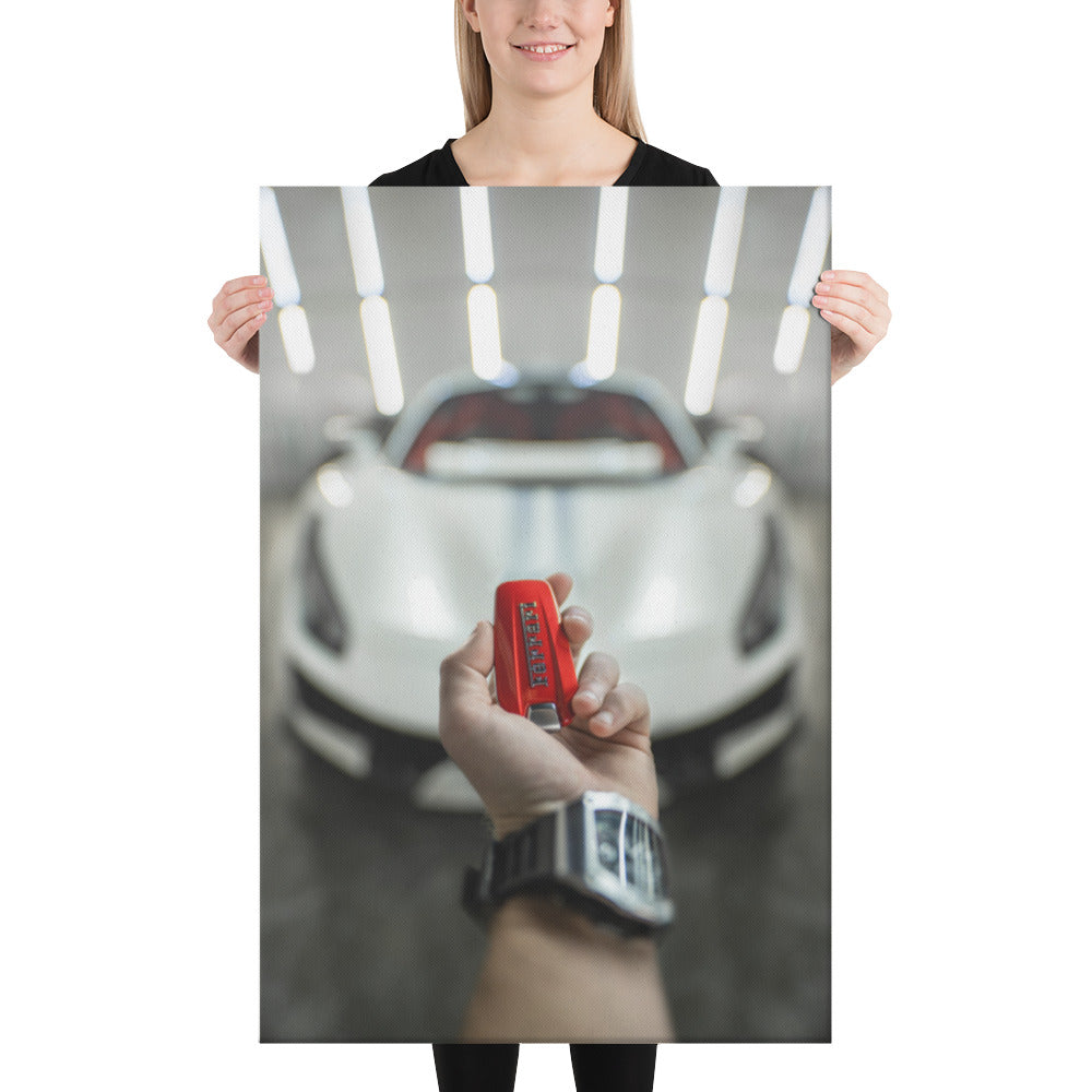 Ferrari 488 Pista Key Canvas