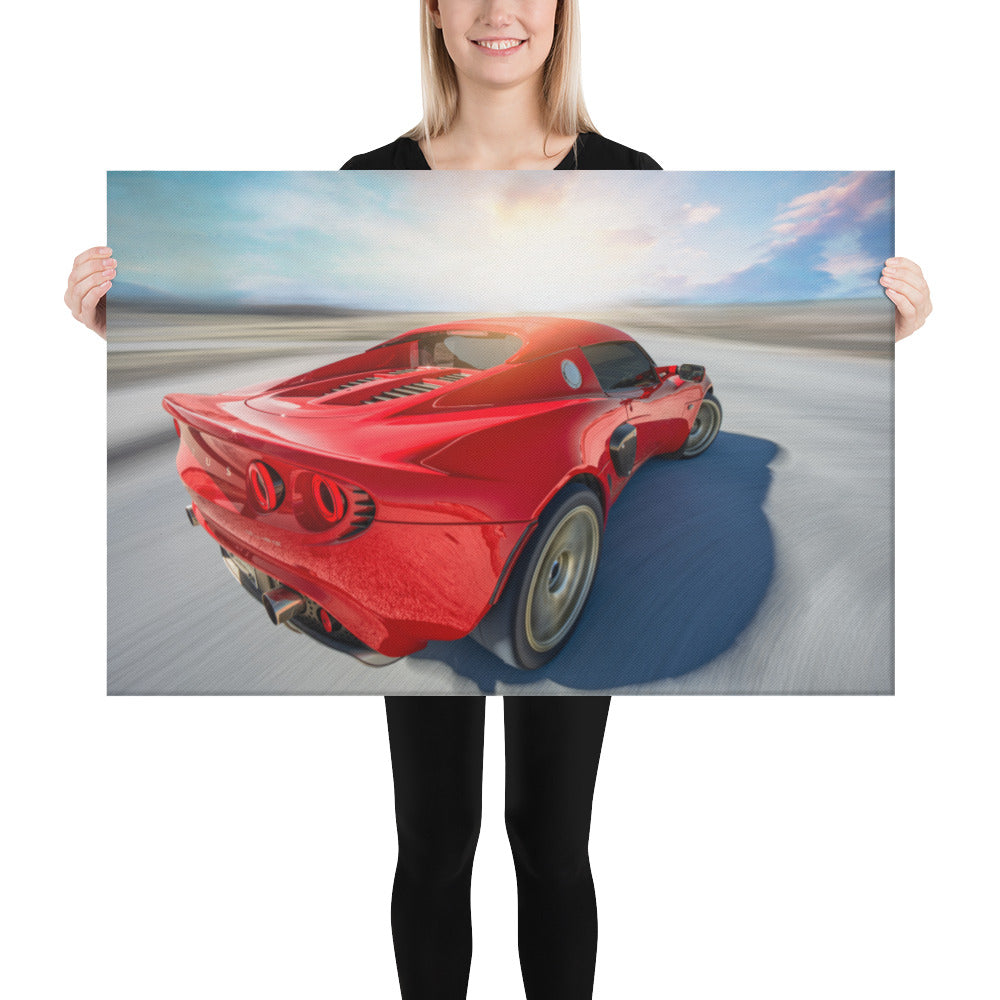 Lotus Elise Sunset Canvas