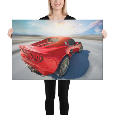 Lotus Elise Sunset Canvas