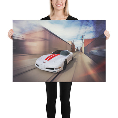 C5 Corvette Action Canvas