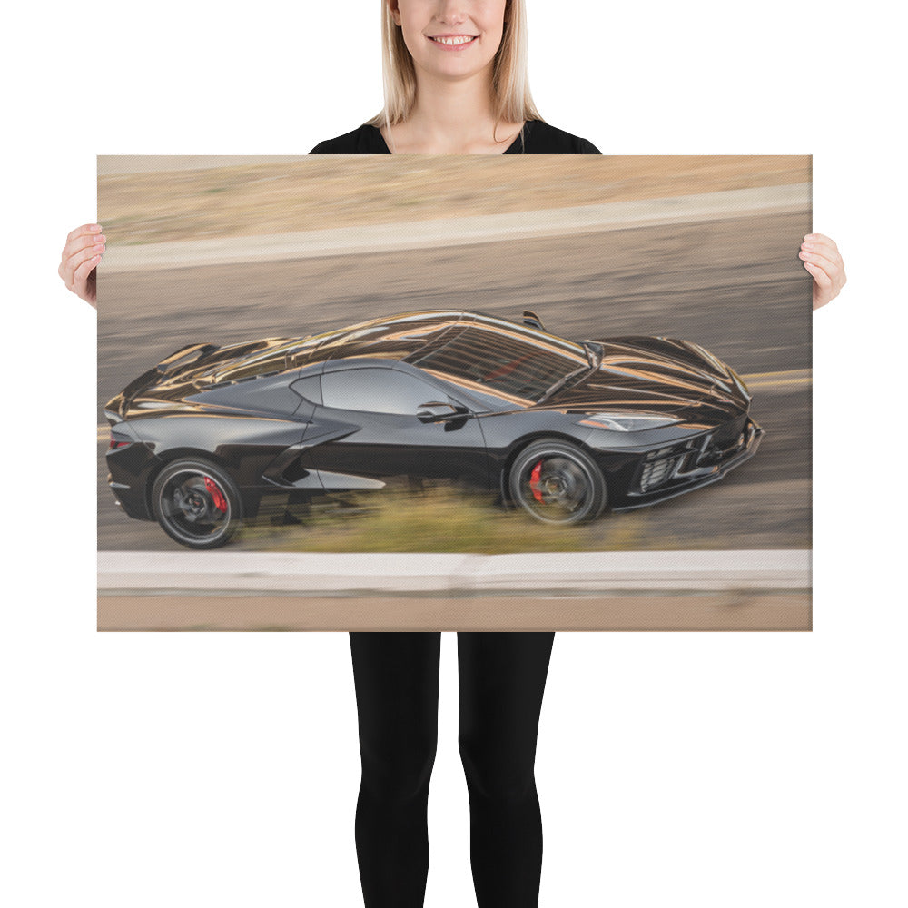 C8 Corvette Race Canvas