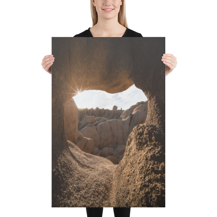 Joshua Tree Heart Cave Canvas
