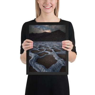 Badwater Basin Nightscape Framed Matte