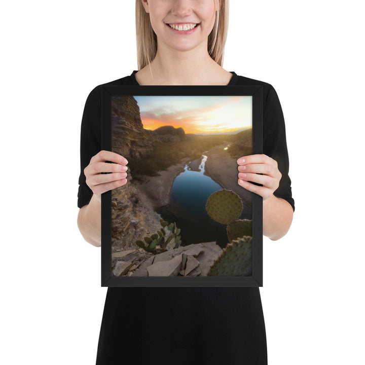 Big Bend Creek Sunset Framed Matte