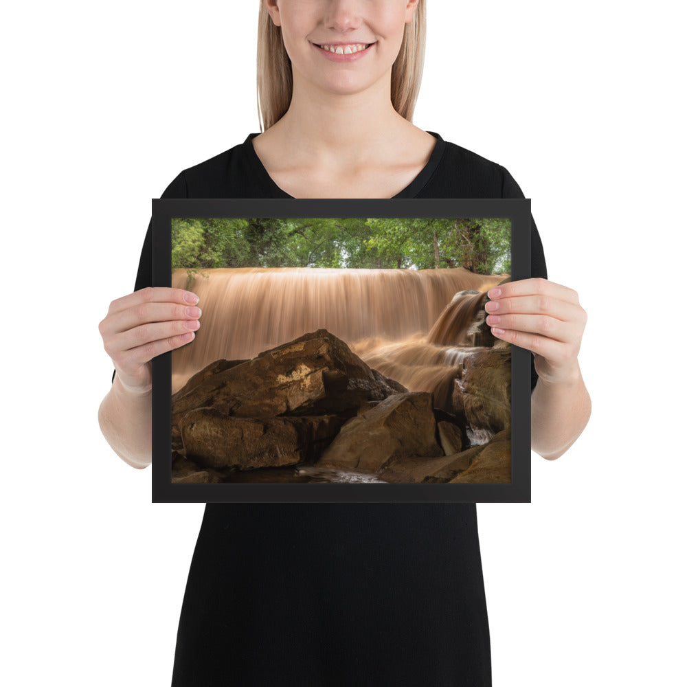 Silver Falls Overflowing Framed Matte