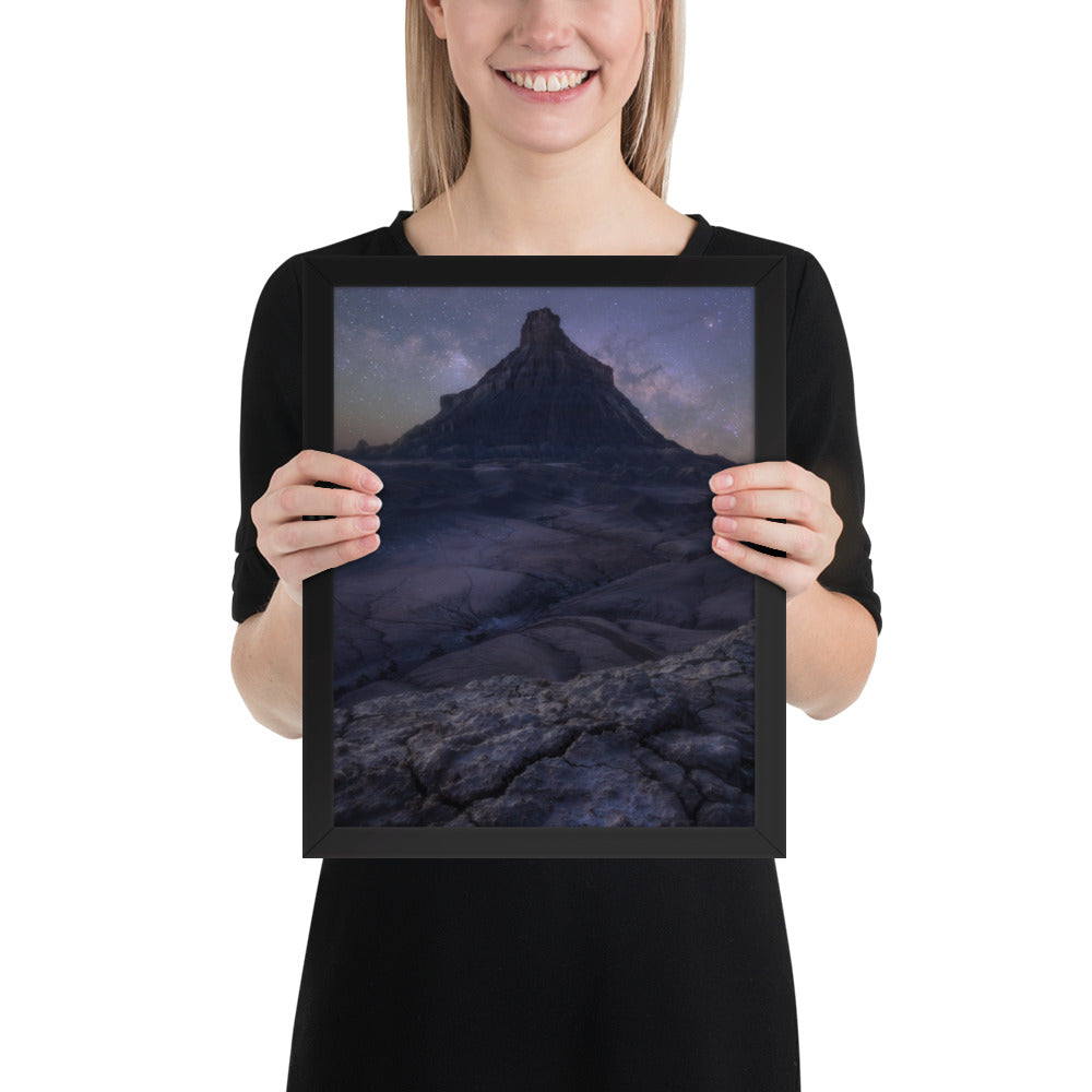 Factory Butte Night Framed Matte