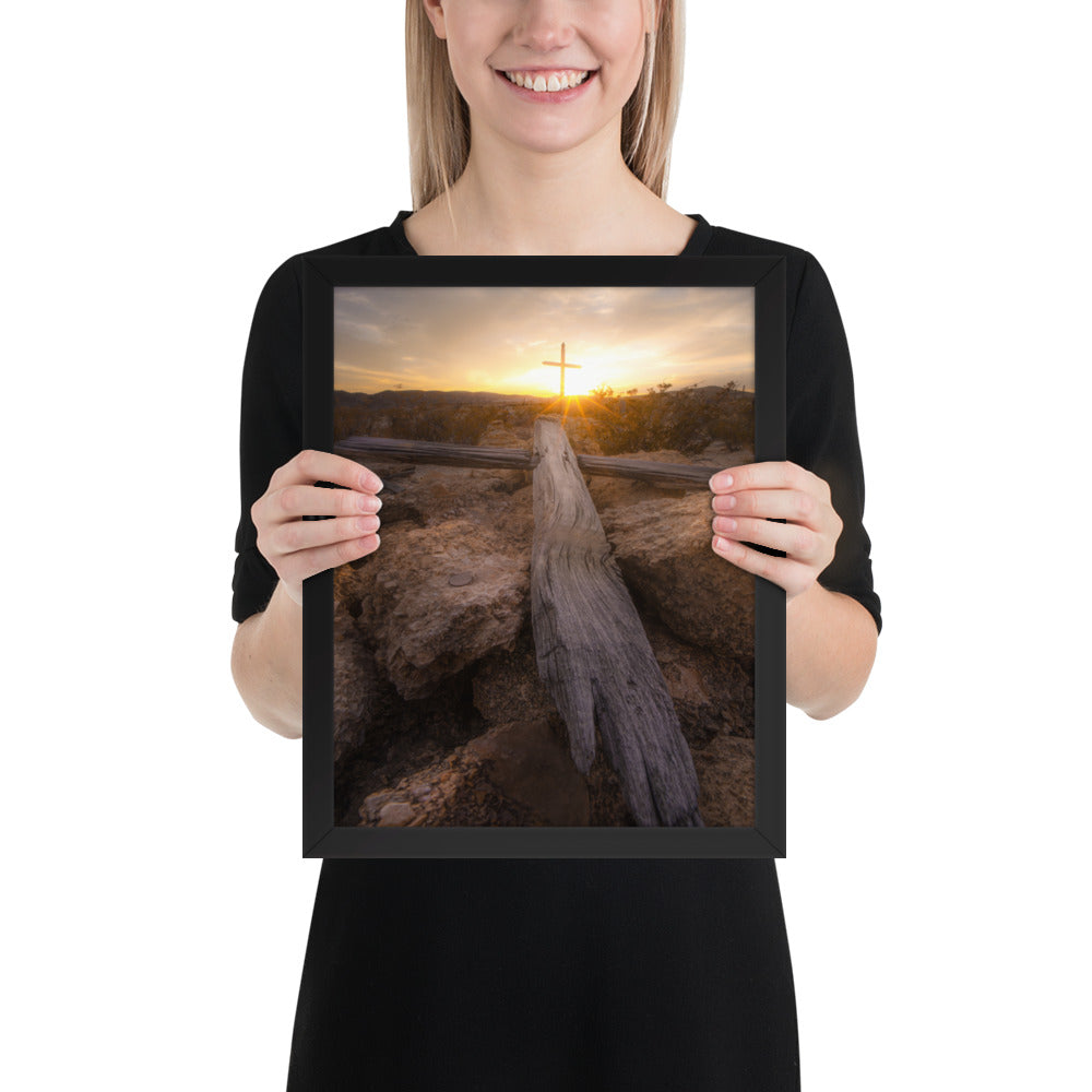 Terlingua Cemetery Sunset Framed Matte