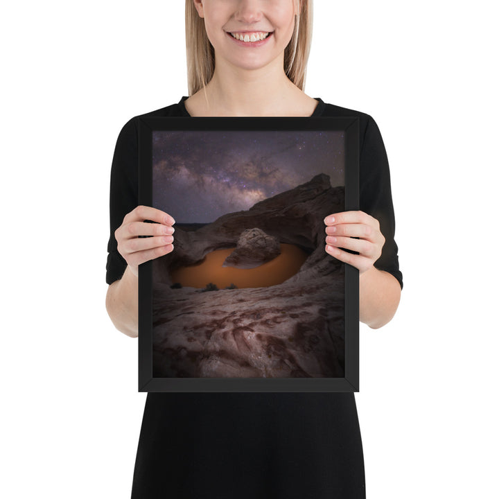 Cosmic Ashtray Night Framed Matte