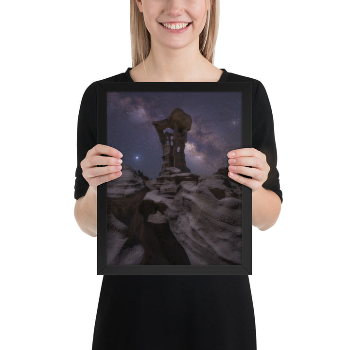 Alien Throne Night Framed Matte