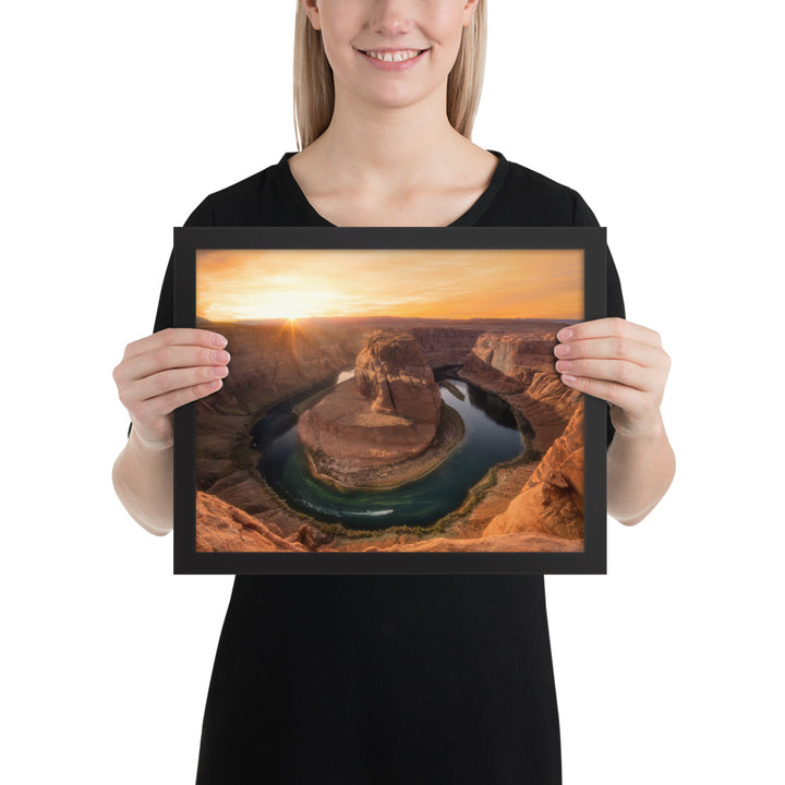 Horseshoe Bend Sunset Framed Matte