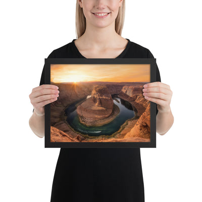 Horseshoe Bend Sunset Framed Matte