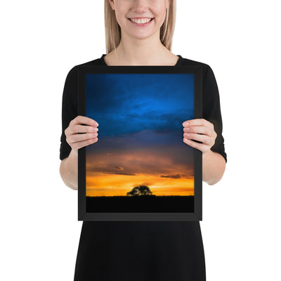 Texas Panhandle Sunset Framed Matte